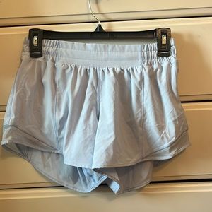 Lululemon Hotty Hot Baby Blue Shorts - Size 6